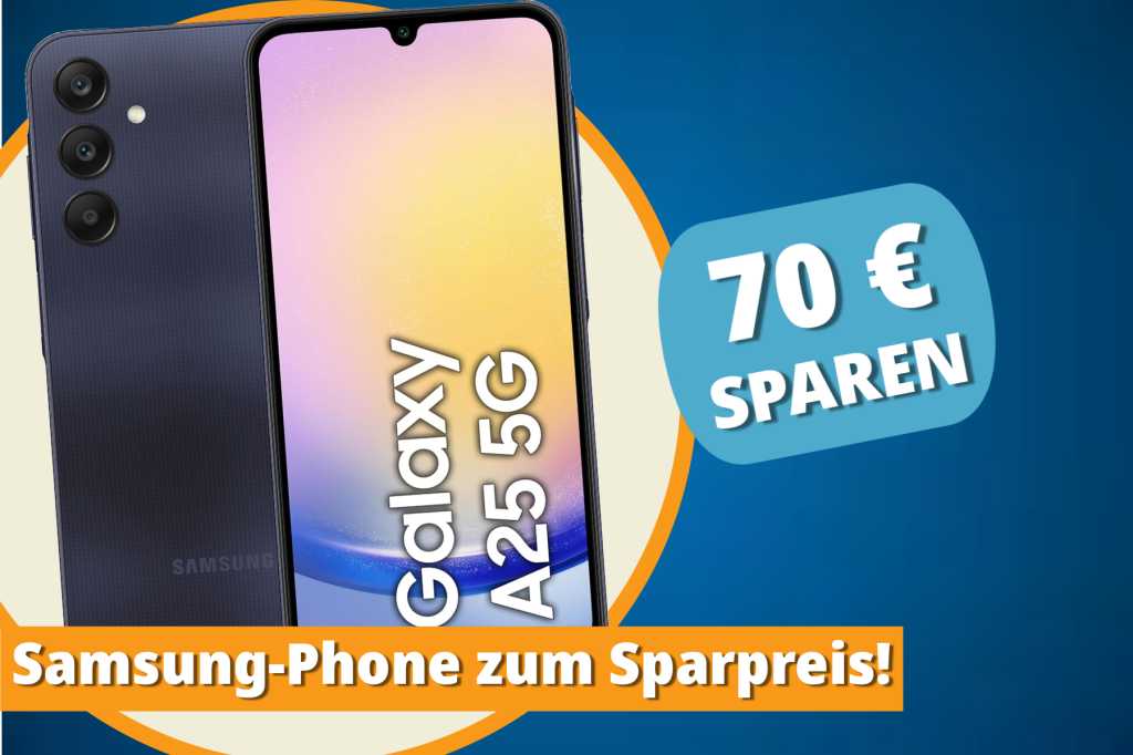 Image: Smartphone-SchnÃ¤ppchen: Samsung Galaxy A25 5G jetzt 30 Prozent gÃ¼nstiger sichern