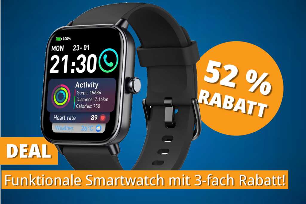 Image: Smartwatch mit Telefonie & Alexa fÃ¼r unter 40 â¬ â aber nur fÃ¼r kurze Zeit!