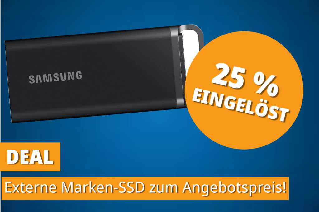 Image: Byebye langsame HDD â Mit dieser Samsung-SSD sichern Sie Daten blitzschnell! Jetzt zum Tiefpreis