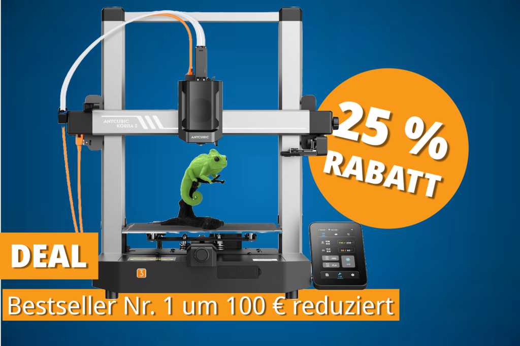 Image: Perfekter Einstieg: Bestseller-3D-Drucker jetzt 100 Euro gÃ¼nstiger bei Amazon
