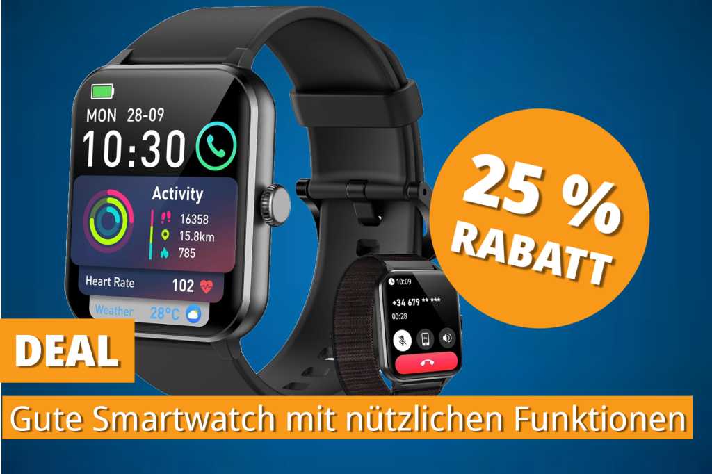 Image: Nur 29,99 Euro! Diese Smartwatch bietet alle Funktionen, die sonst nur teure Modelle haben