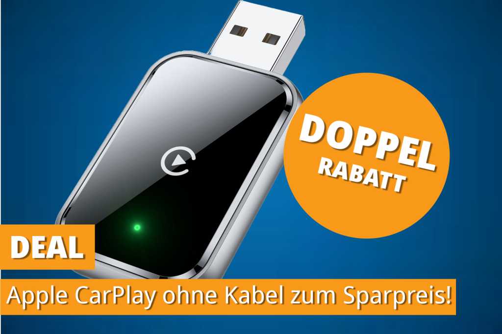 Image: Schluss mit Kabelsalat â dieser CarPlay-Adapter spart Zeit & Nerven! Jetzt zum Tiefpreis