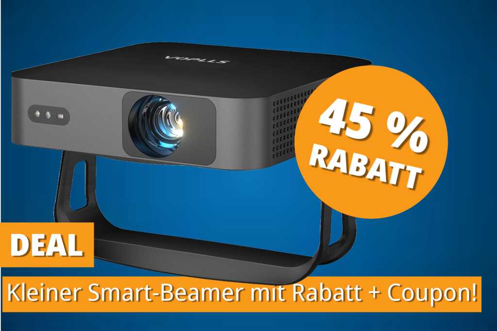 Image: Kino-Feeling fÃ¼r zu Hause: Smarter Mini-Beamer 90 Euro gÃ¼nstiger mit Rabatt und Coupon