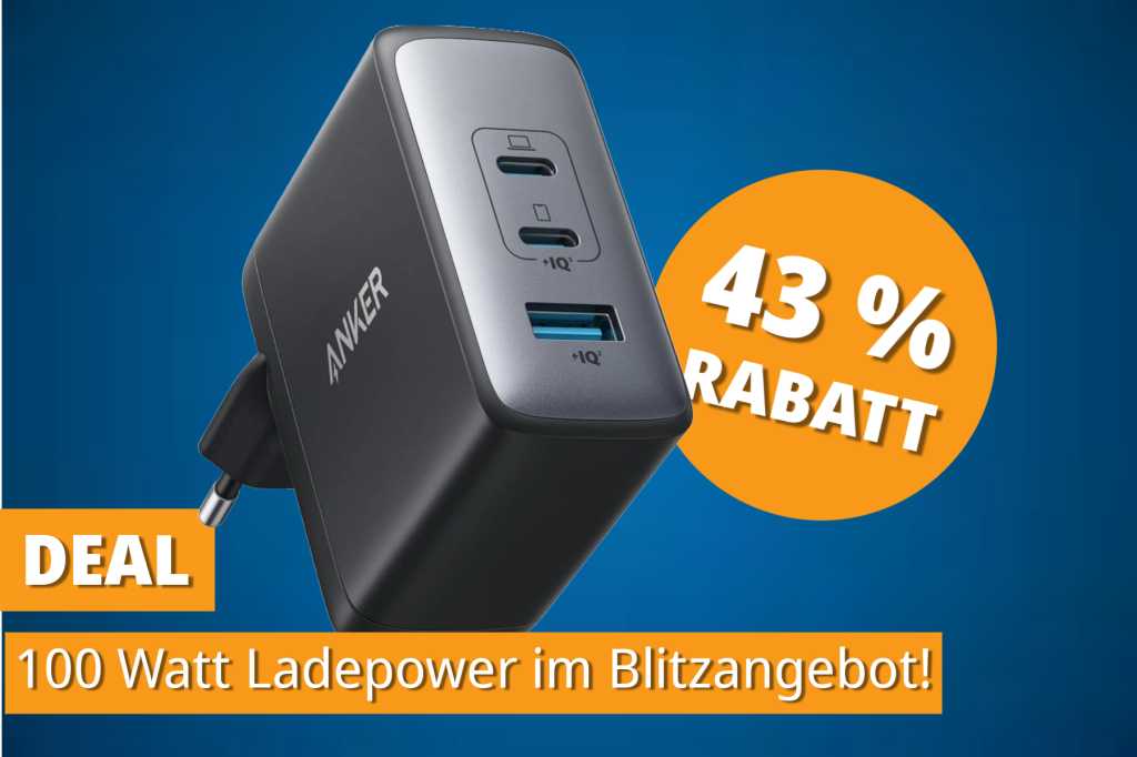 Image: 100 Watt Ladepower: Bestseller-LadegerÃ¤t um 43 % gÃ¼nstiger