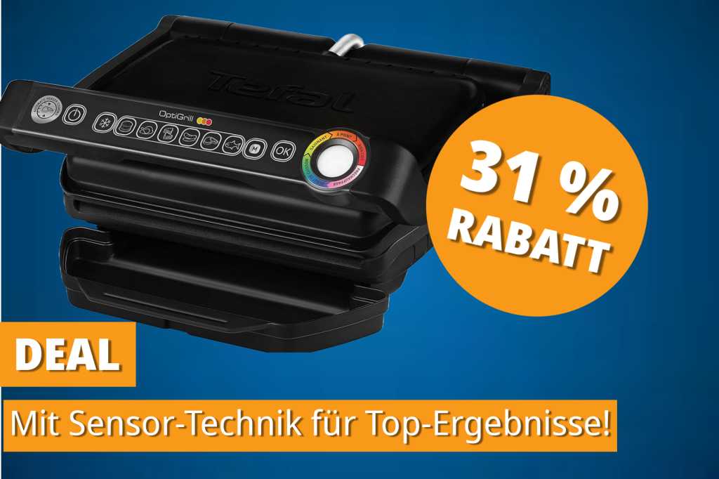 Image: Bestseller-Tischgrill von Tefal jetzt reduziert â nur 99 Euro bei Amazon!