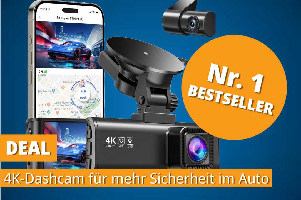 Image: Mehr Sicherheit auf der StraÃe: Bestseller Nr.1 Dashcam jetzt im Sale!