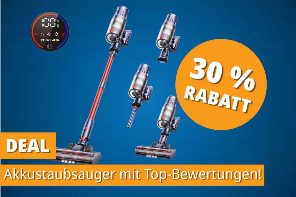 Image: Von 199 auf 140 Euro: Dieser 4,8-Sterne-Akkustaubsauger ist ein echter Preis-Leistungs-Hit!