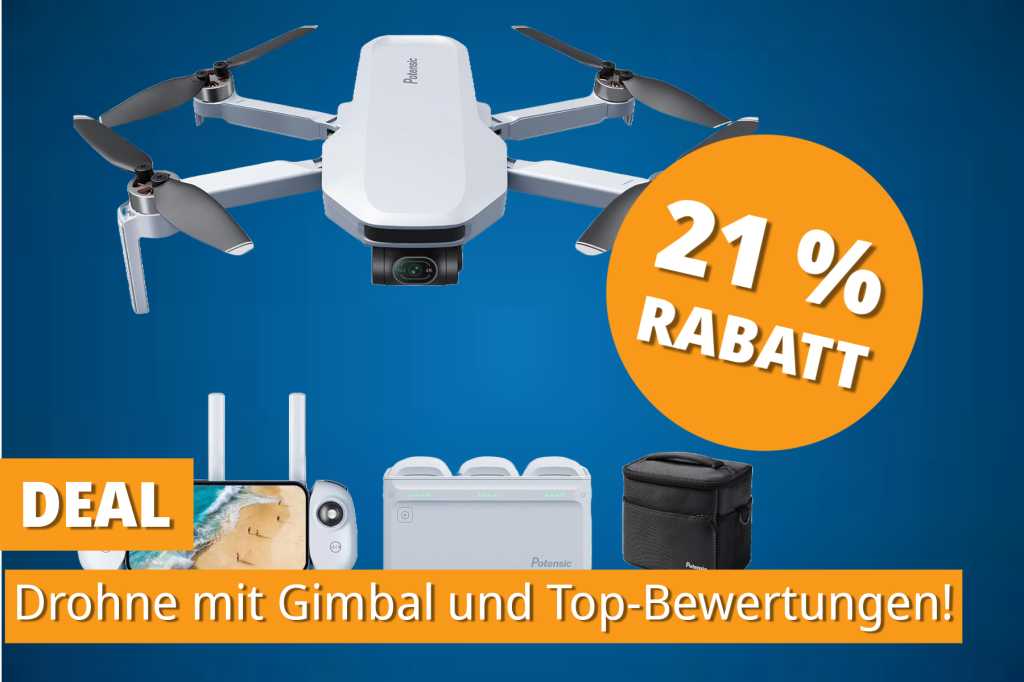 Image: DJI-Alternative zum Hammerpreis: 4K-Drohne mit 96 Minuten Flugzeit im Angebot!