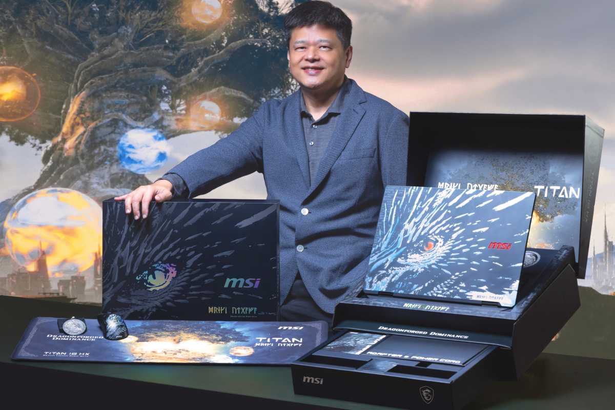 MSI’s new Titan 18 HX laptop loves dragons, dragons, dragons