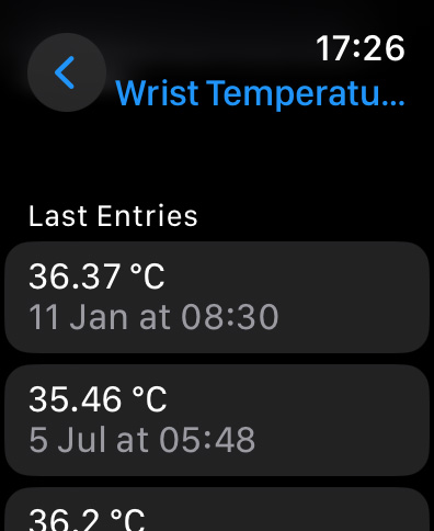 How to measure the wrist temperature on Apple Watch -2025 Reading value