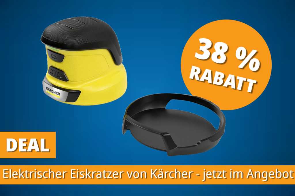 Image: GehÃ¶rt jetzt in jedes Auto: Elektrischer Eiskratzer von KÃ¤rcher dank Coupon bei Amazon zum Bestpreis