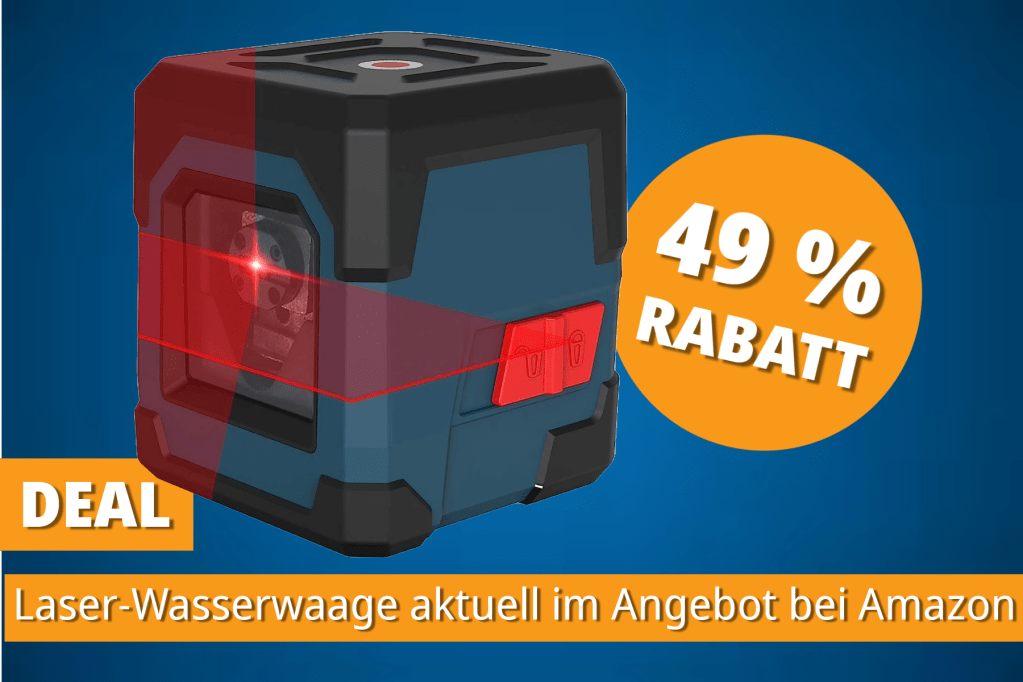 Image: Jeder sollte dieses Werkzeug zu Hause haben: Laser-Wasserwaage jetzt fÃ¼r unter 20 Euro bei Amazon