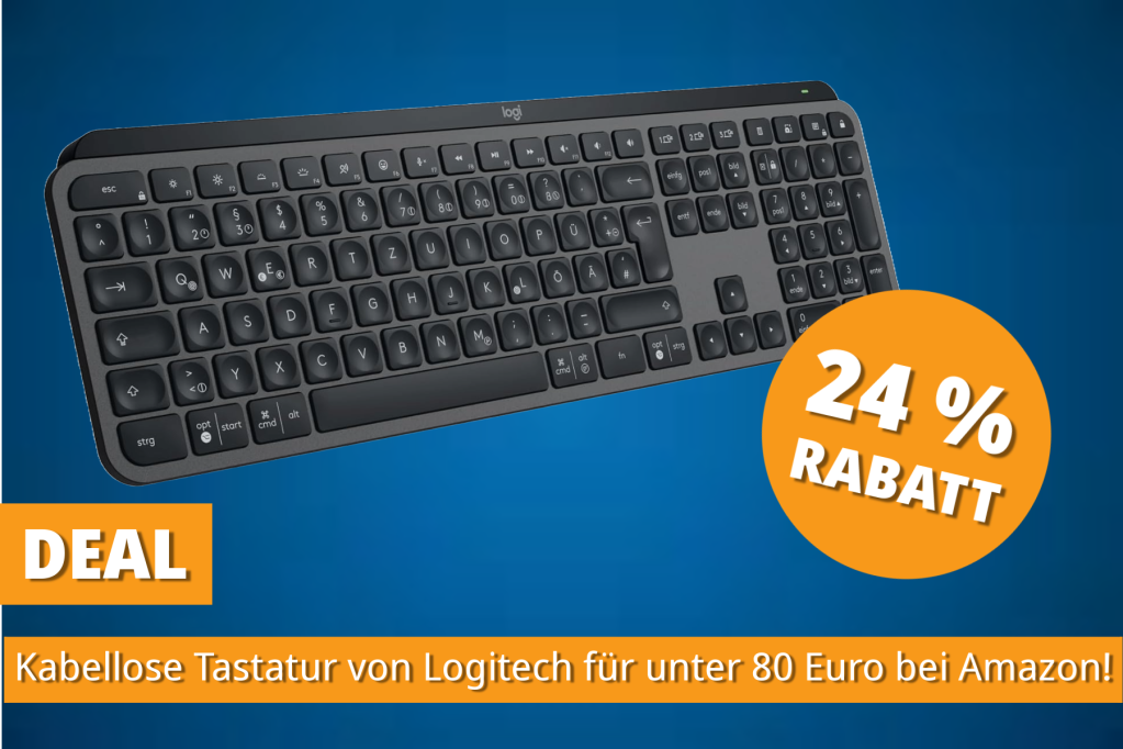 Image: Amazons meistverkaufte Bluetooth-Tastatur mit ergonomischen Design ist jetzt besonders gÃ¼nstig