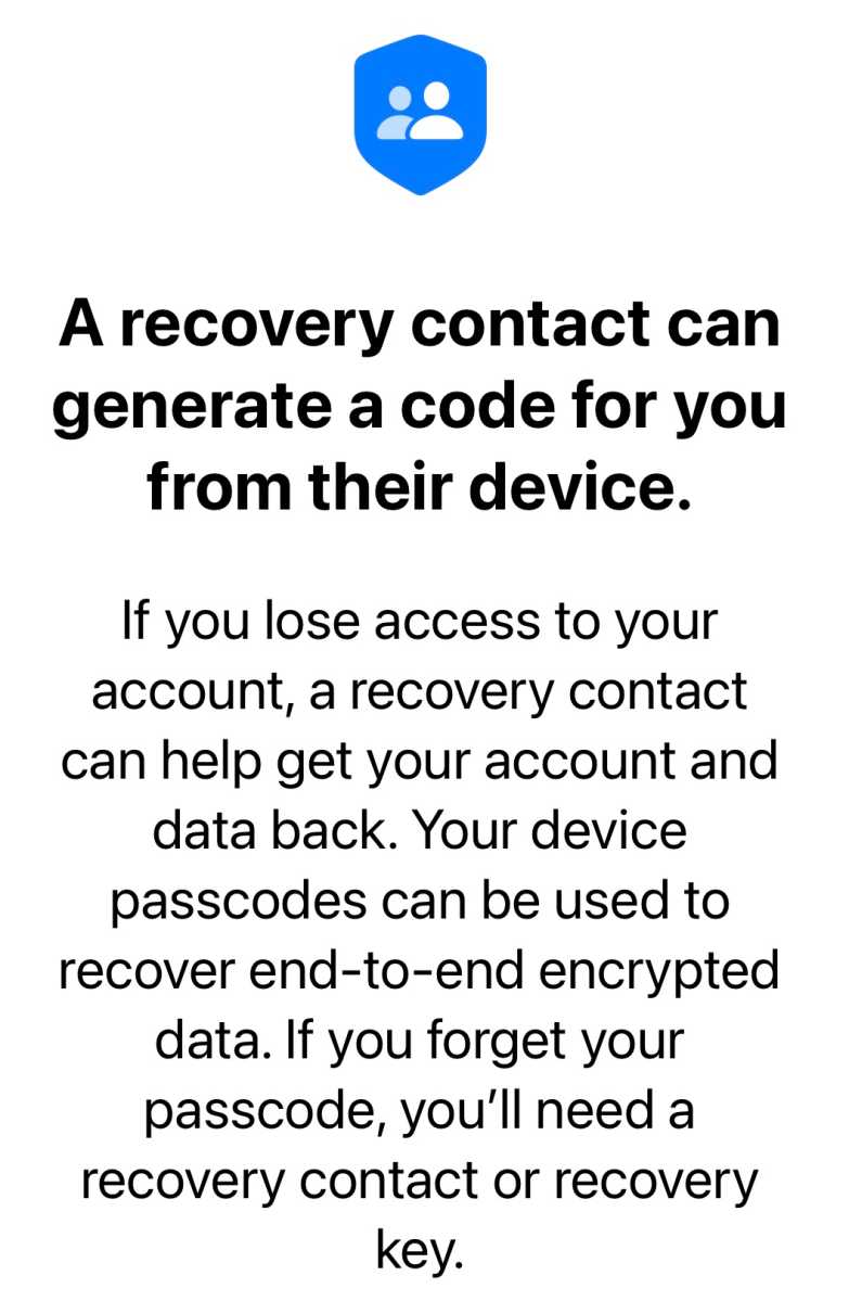 Recovery Contact Apple ID