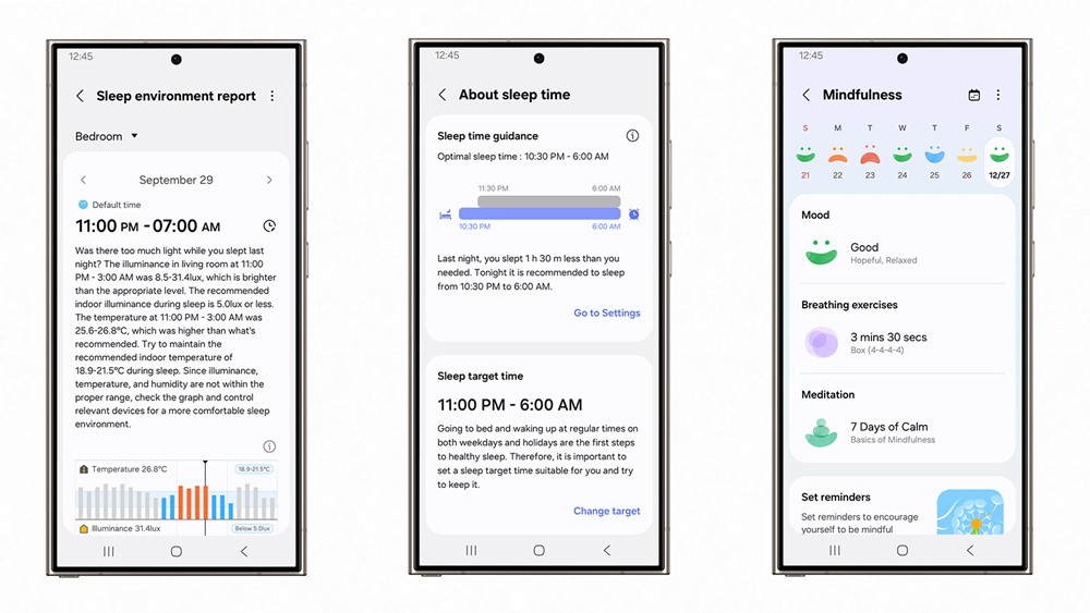 Samsung Galaxy Ring Sleep report