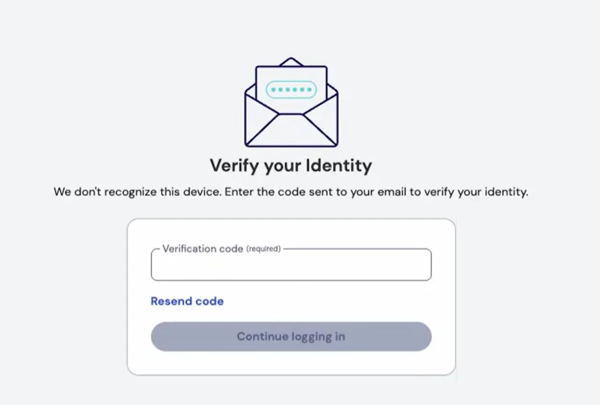 Bitwarden verification code at login