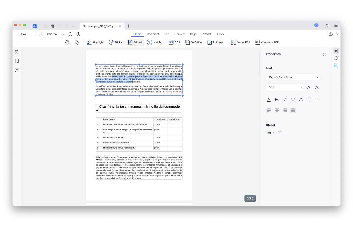 Tenorshare PDNob PDF Editor Screenshot 2