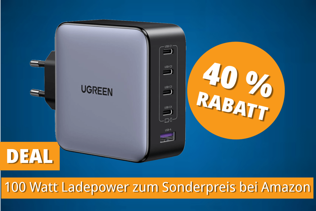 Image: GehÃ¶rt in jeden Haushalt: 100-Watt-LadegerÃ¤t mit 5 Ports jetzt bei Amazon stark reduziert