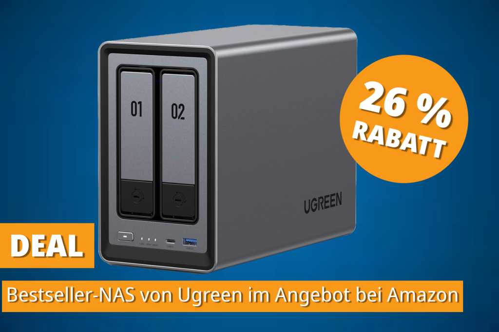 Image: NAS zum SchnÃ¤ppchen-Preis: Amazon haut Bestseller von Ugreen mit 2 SchÃ¤chten unter 300 Euro raus