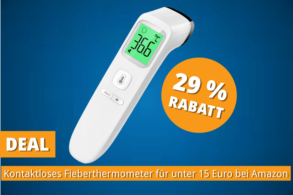 Image: Was in Ihrem Haushalt nicht fehlen darf: Dieses beliebte Stirnthermometer kostet nur 14,26 Euro bei Amazon