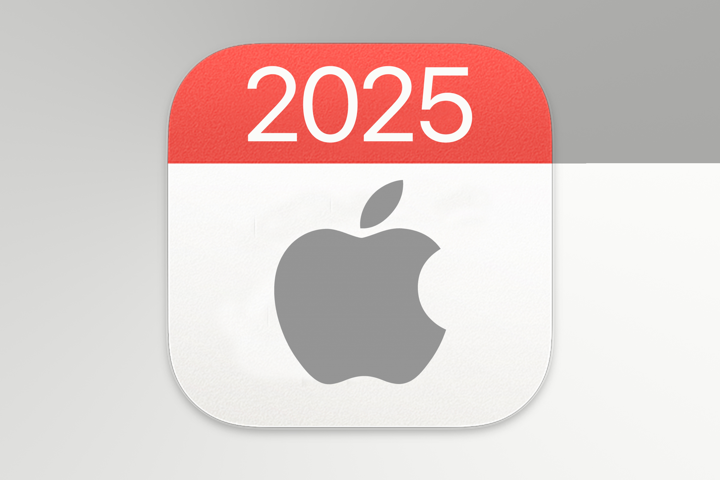 graphic with apple logo on calendar icon