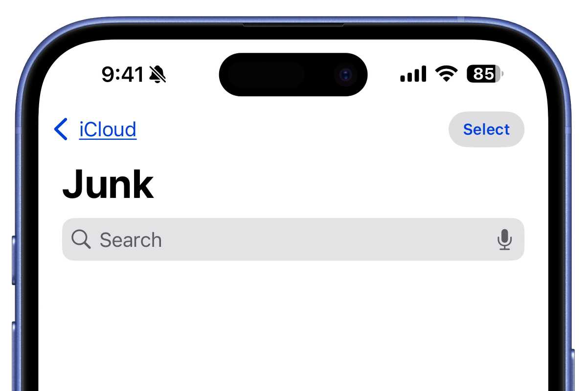 icloud junk folder