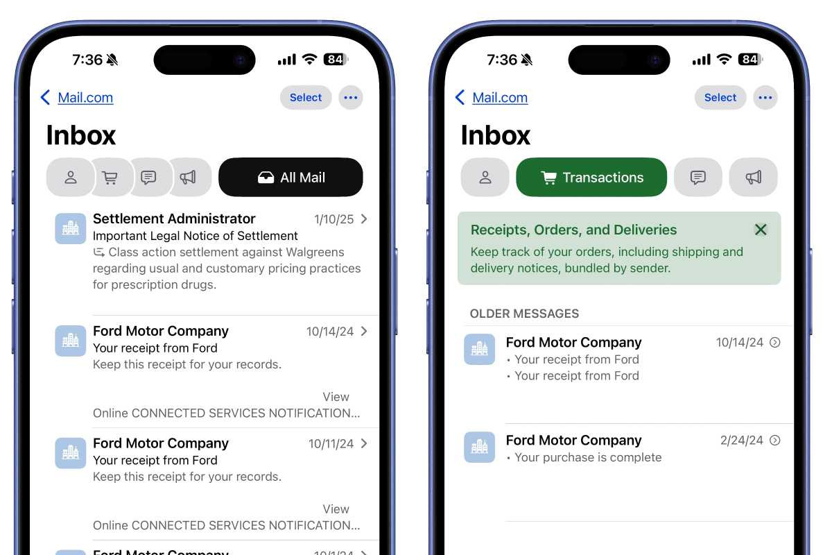 iOS 18.2 Mail AI sorting