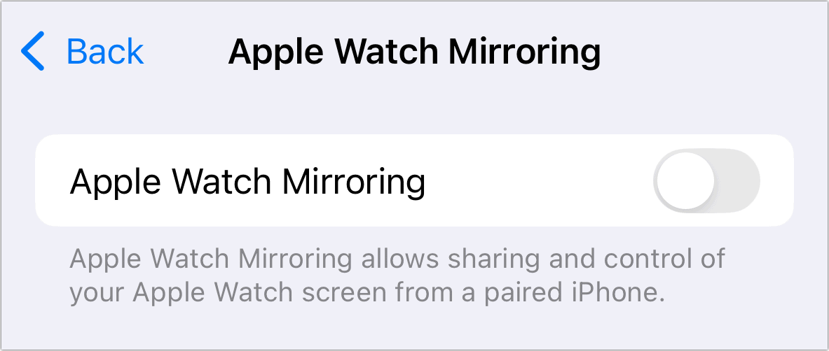 How to mirror your Apple Watch on your iPhone