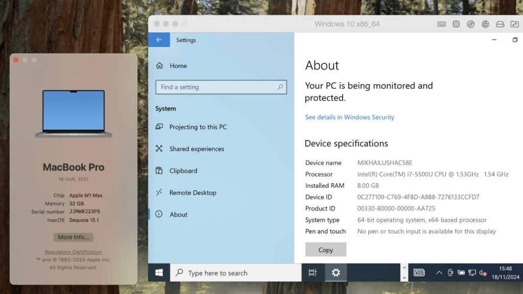 Image: Windows am Mac: Parallels Desktop unterstÃ¼tzt erstmals x86-Windows