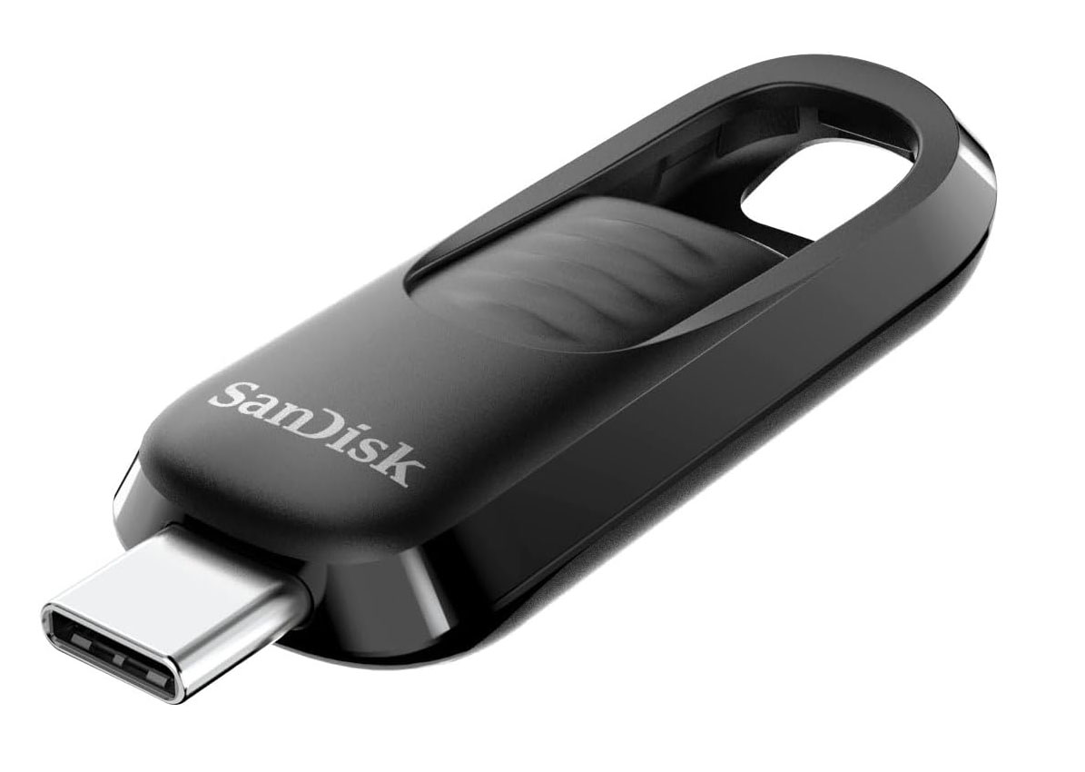 Für ein Windows-Bootmedium verwenden Sie am besten einen Stick vom Markenhersteller. Für 64 GB Kapazität investieren Sie etwa 10 Euro, wie hier für den Sandisk Ultra Slider mit USB-3.2-Gen1-Schnittstelle.