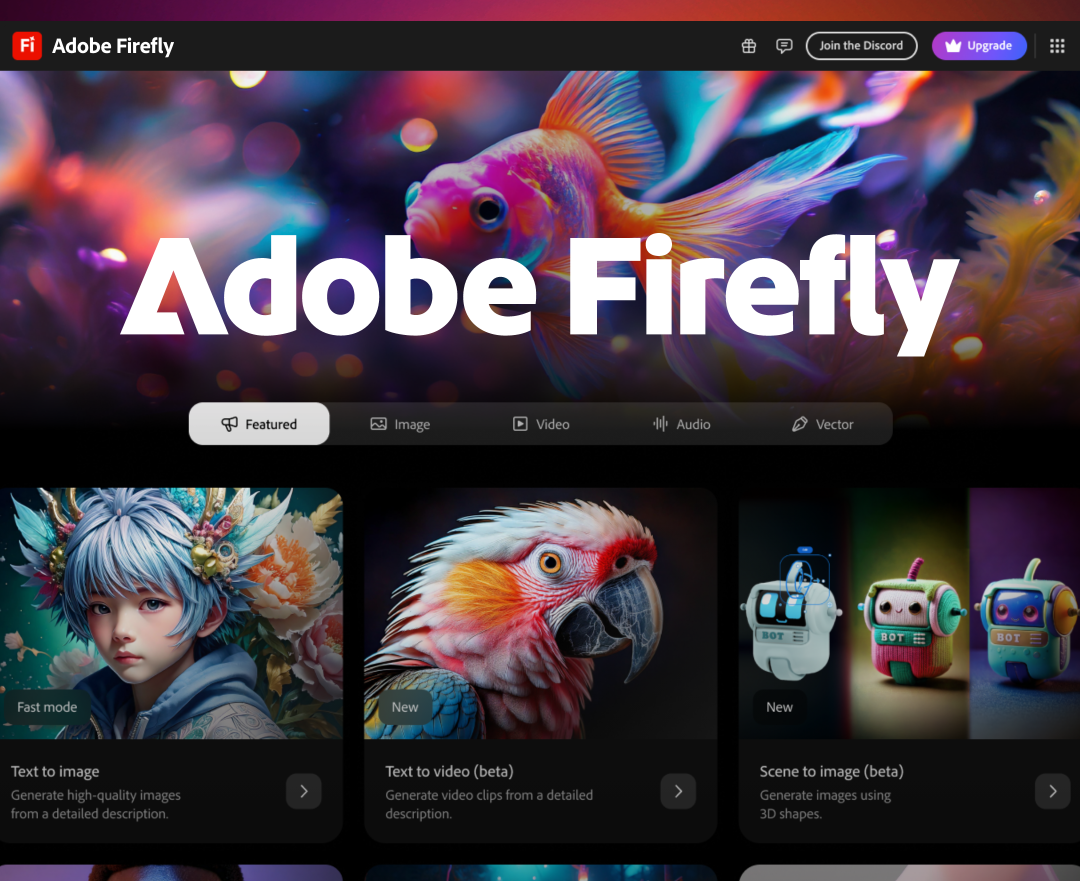 Adobe Firefly video model image Firefly site