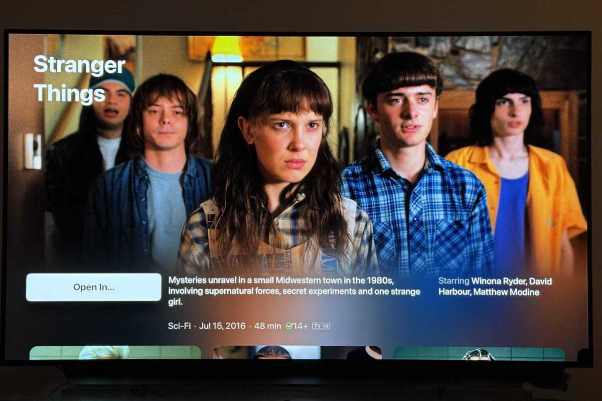 Apple TV app Stranger Things