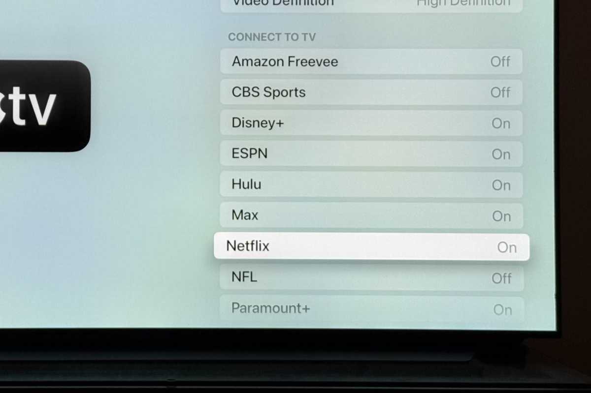 Apple TV app connect to tv