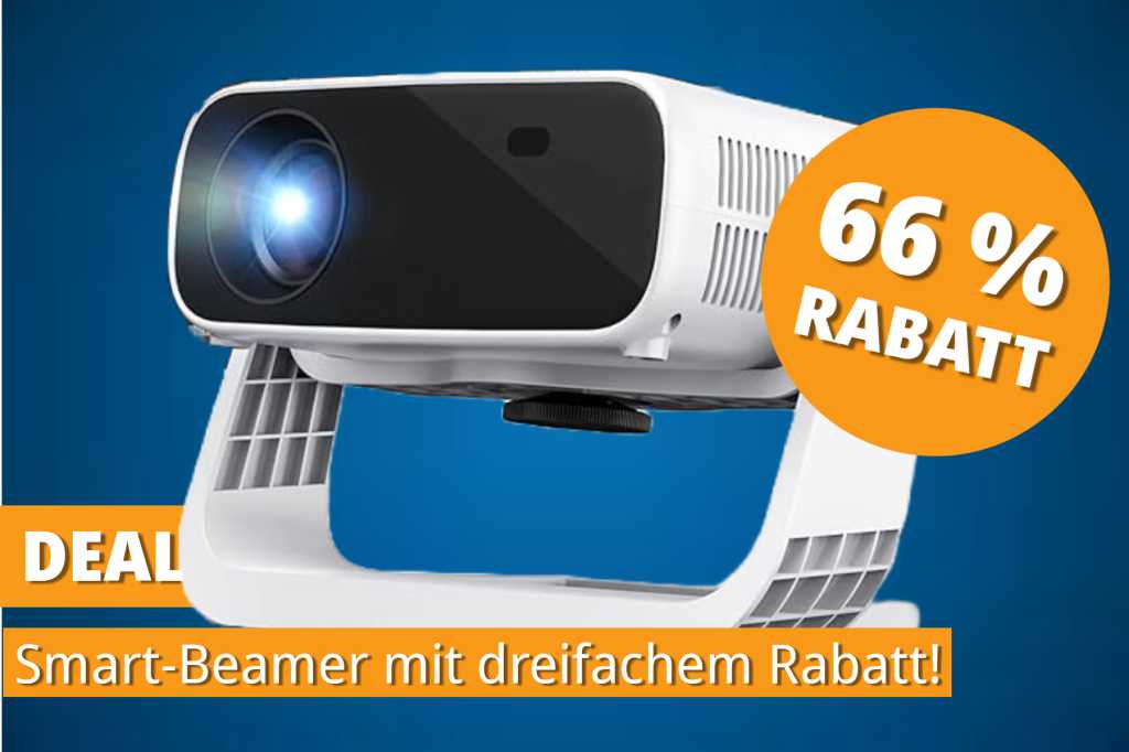 Image: Dreifach-Rabatt machtâs mÃ¶glich: Smart Beamer jetzt 66 % gÃ¼nstiger