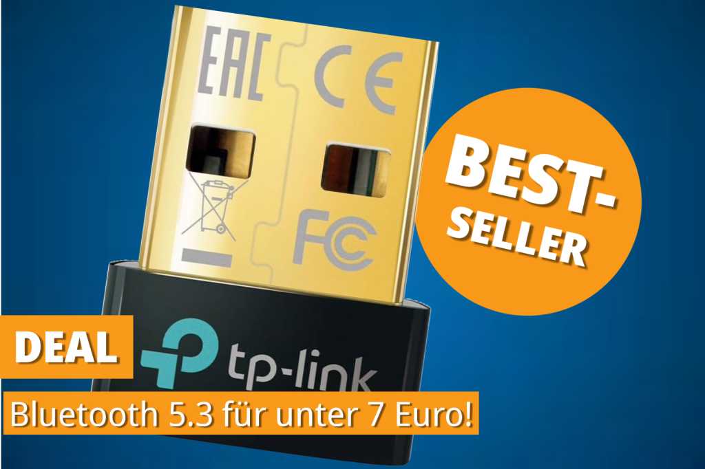 Image: Bluetooth-Upgrade fÃ¼r PC oder Laptop: Der meistverkaufte Bluetooth-Adapter jetzt unter 7 â¬