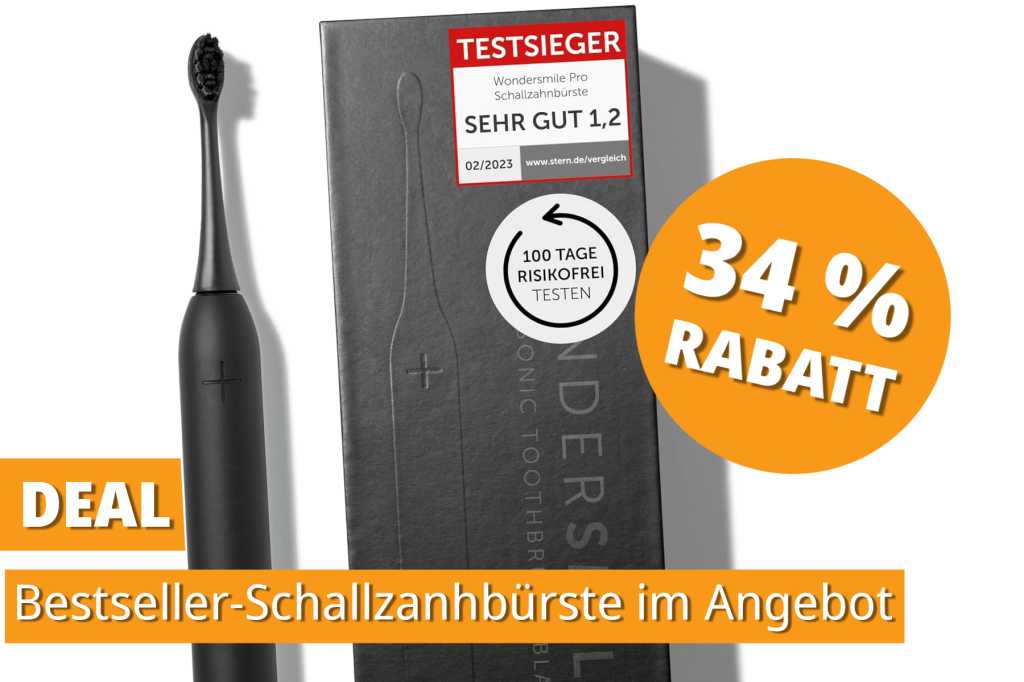 Image: Testsieger trifft Top-Preis: Diese SchallzahnbÃ¼rste verspricht grÃ¼ndliche Reinigung â jeden Tag!