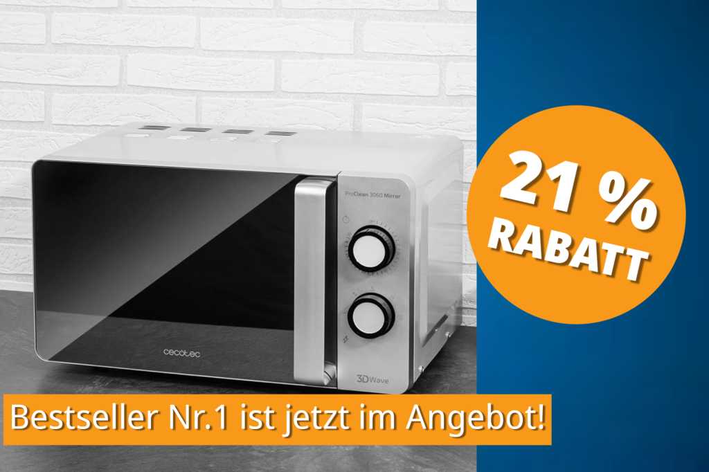 Image: Die gÃ¼nstigste Mikrowelle der Amazon-Top-100: Jetzt fÃ¼r nur 54,90 â¬!