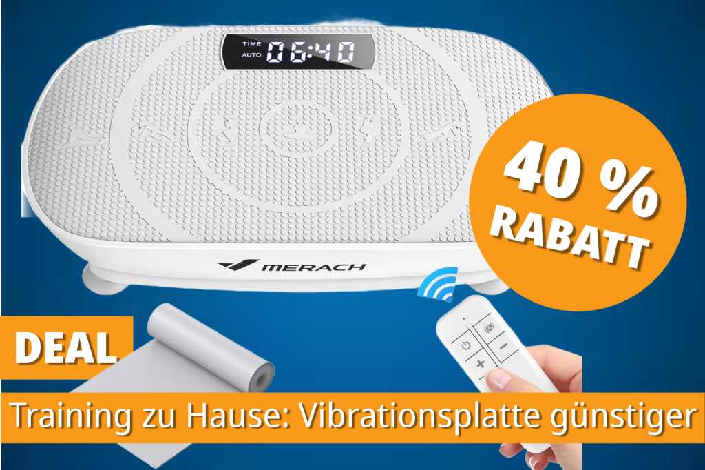 Image: Effektives Workout fÃ¼r Zuhause â jetzt mit 40 % Rabatt auf die Nr. 1 Vibrationsplatte!