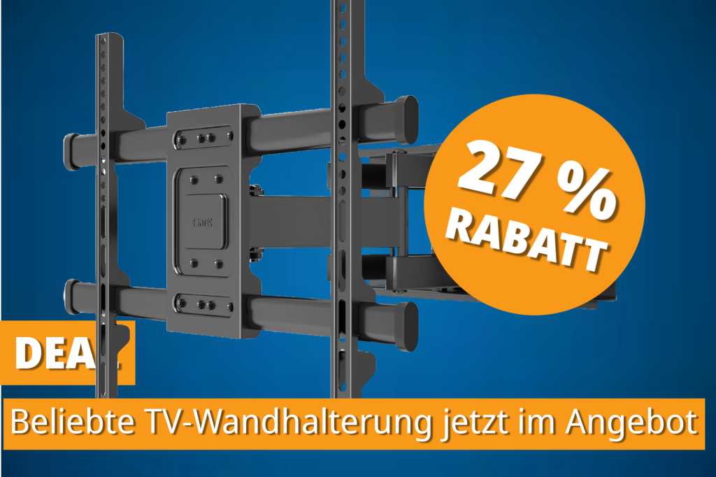 Image: 4,6 Sterne bei 19.000 Bewertungen: Diese TV-Wandhalterung Ã¼berzeugt â und ist jetzt im Angebot!