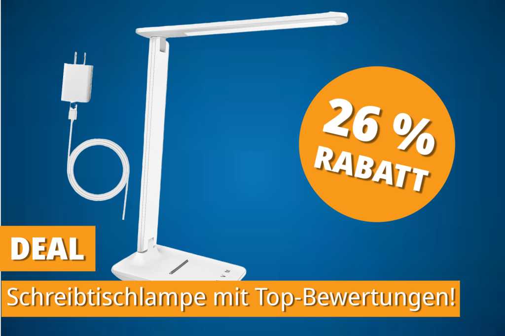 Image: Flexibel, augenschonend, gÃ¼nstig: Jumoking LED-Lampe fÃ¼r 16,99 â¬