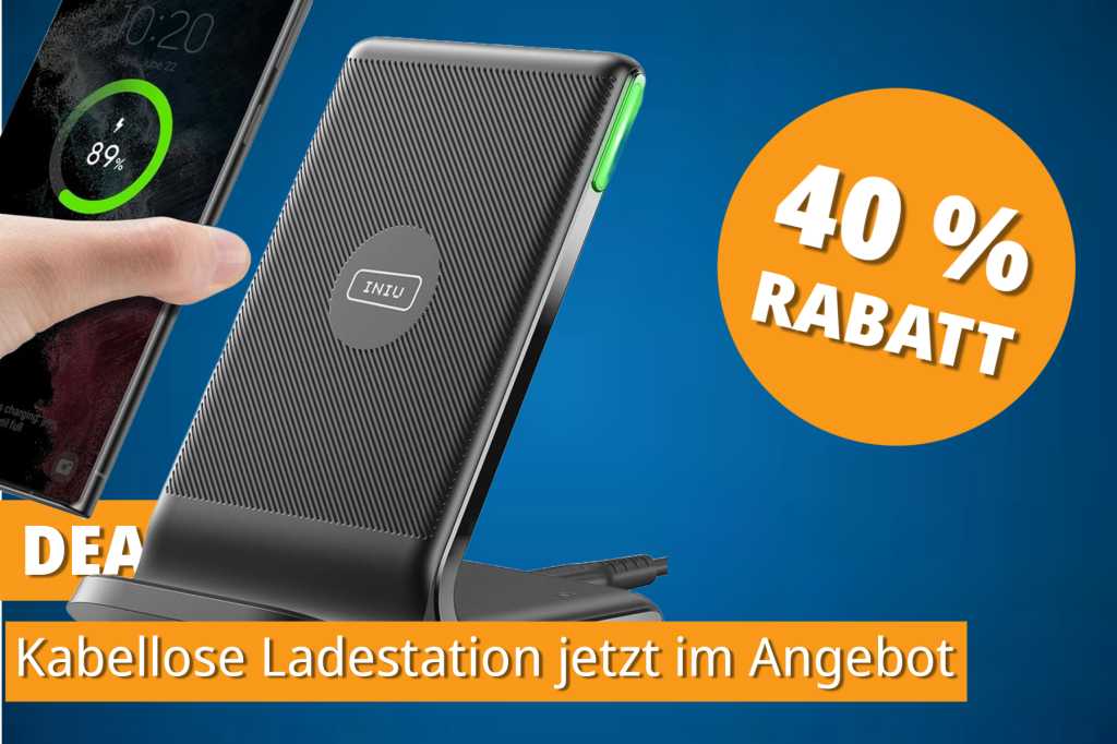 Image: Handy laden ohne Kabel-Chaos â Wireless Charger Stand jetzt im Angebot!