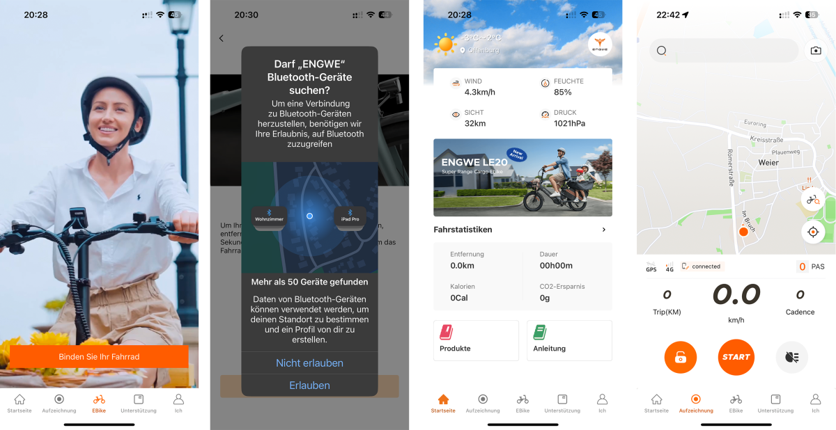 Engwe Mapfour N1 Pro - App -einrichtung