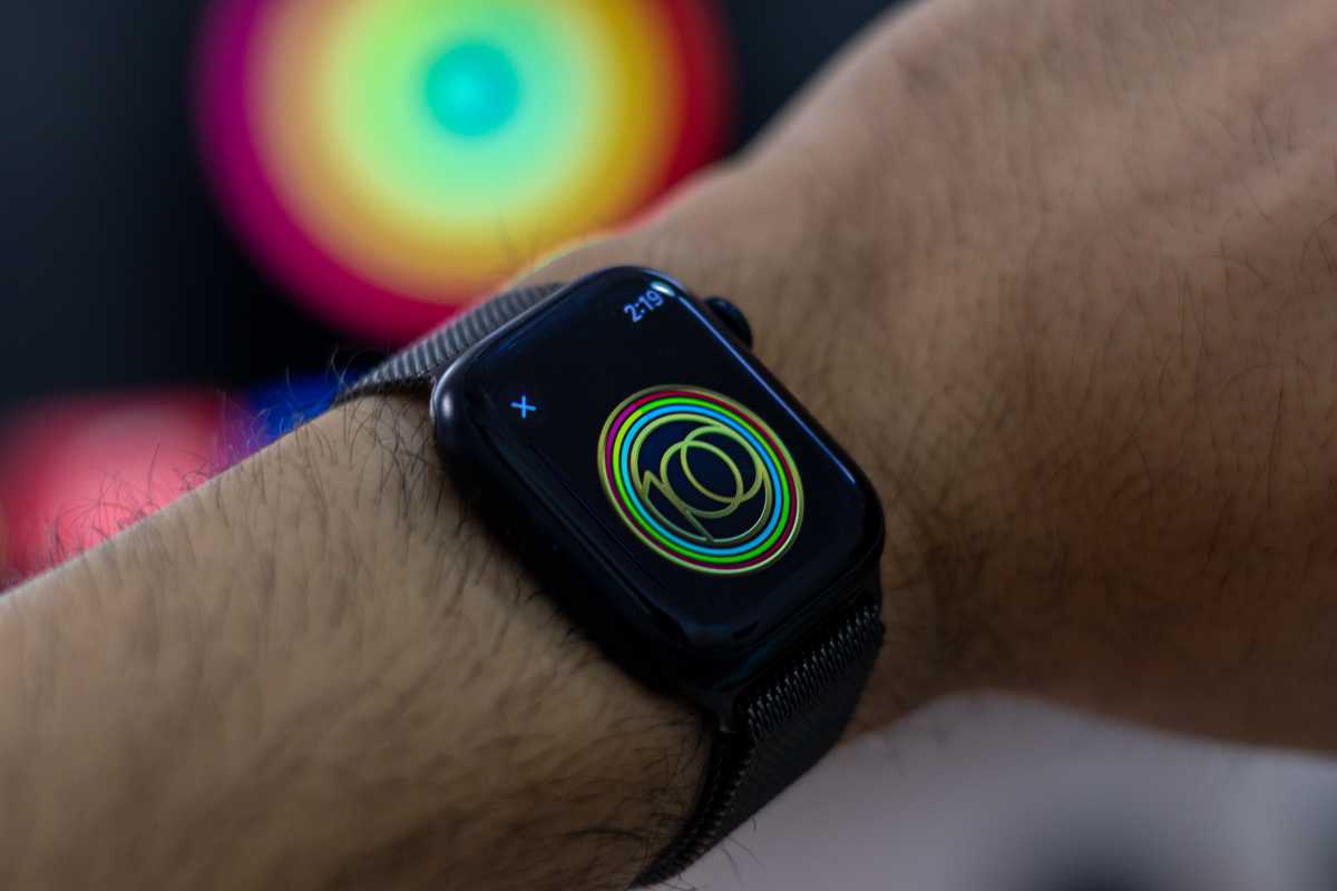 Fitness award on Apple Watch
