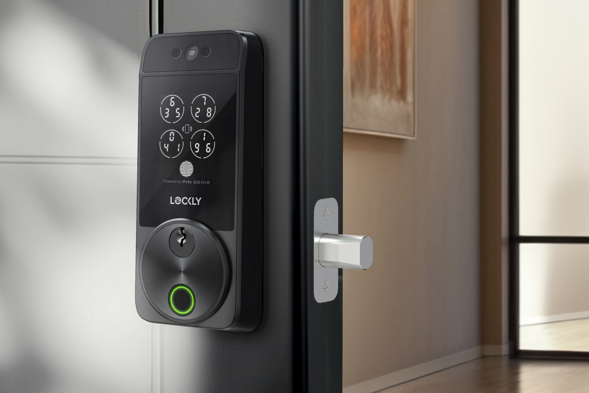 Lockly Visage Zeno Series Facial Recognition Deadbolt -- Most sophisticated smart lock 