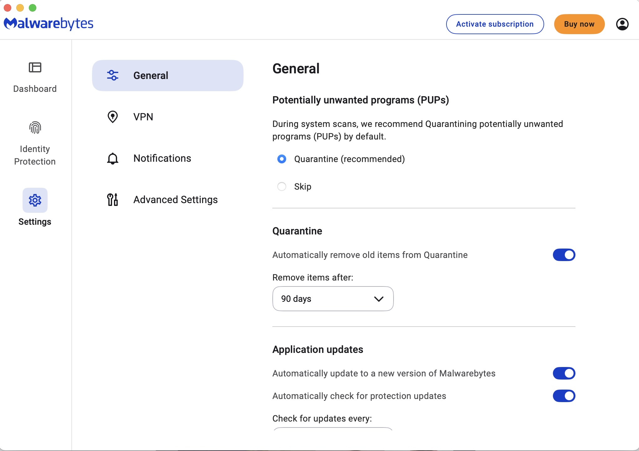 Malwarebytes schedule scans