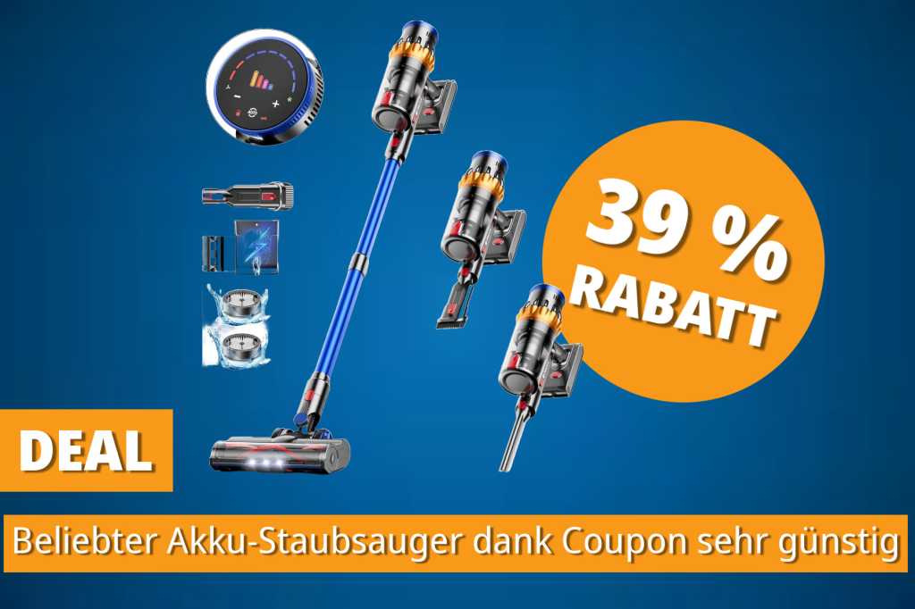 Image: Dyson kann einpacken: Beliebter Akku-Staubsauger mit 45.000 Pa Saugkraft fÃ¼r unter 140 Euro dank Coupon bei Amazon