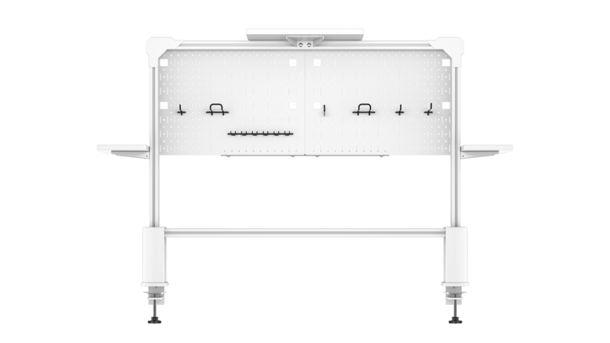 corsair desk pegboard white