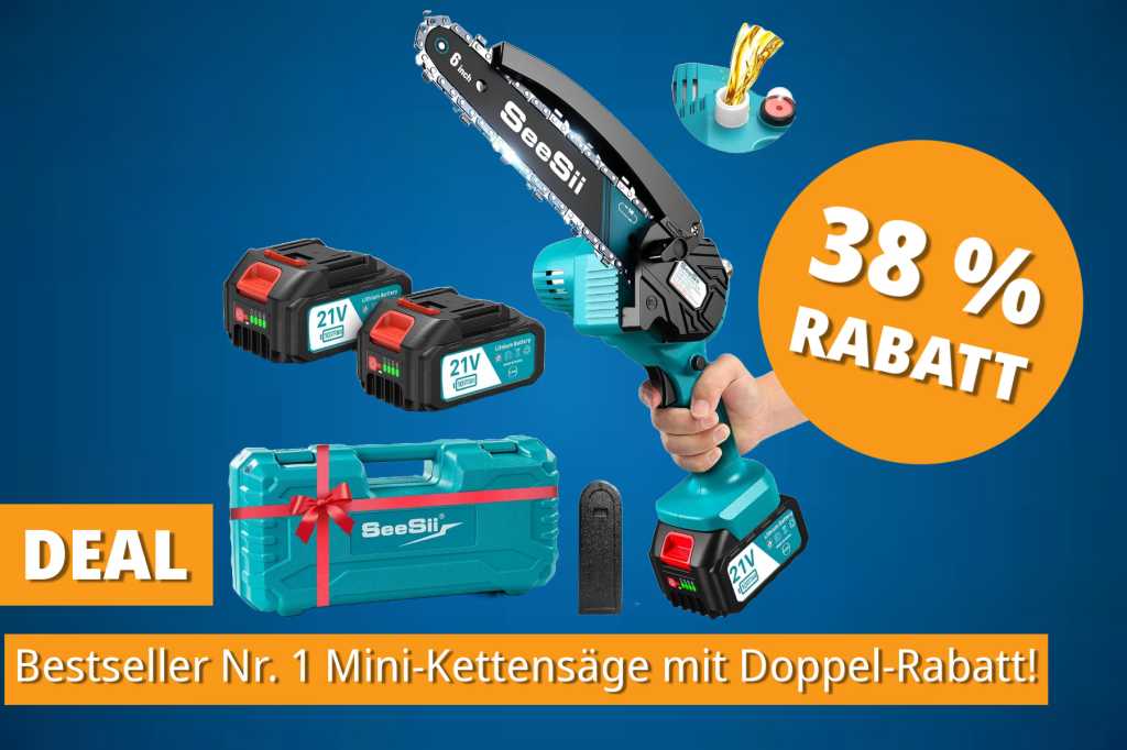 Image: Makita hat im Preiskampf keine Chance: Meistverkaufte Mini-KettensÃ¤ge mit Doppel-Rabatt besonders gÃ¼nstig