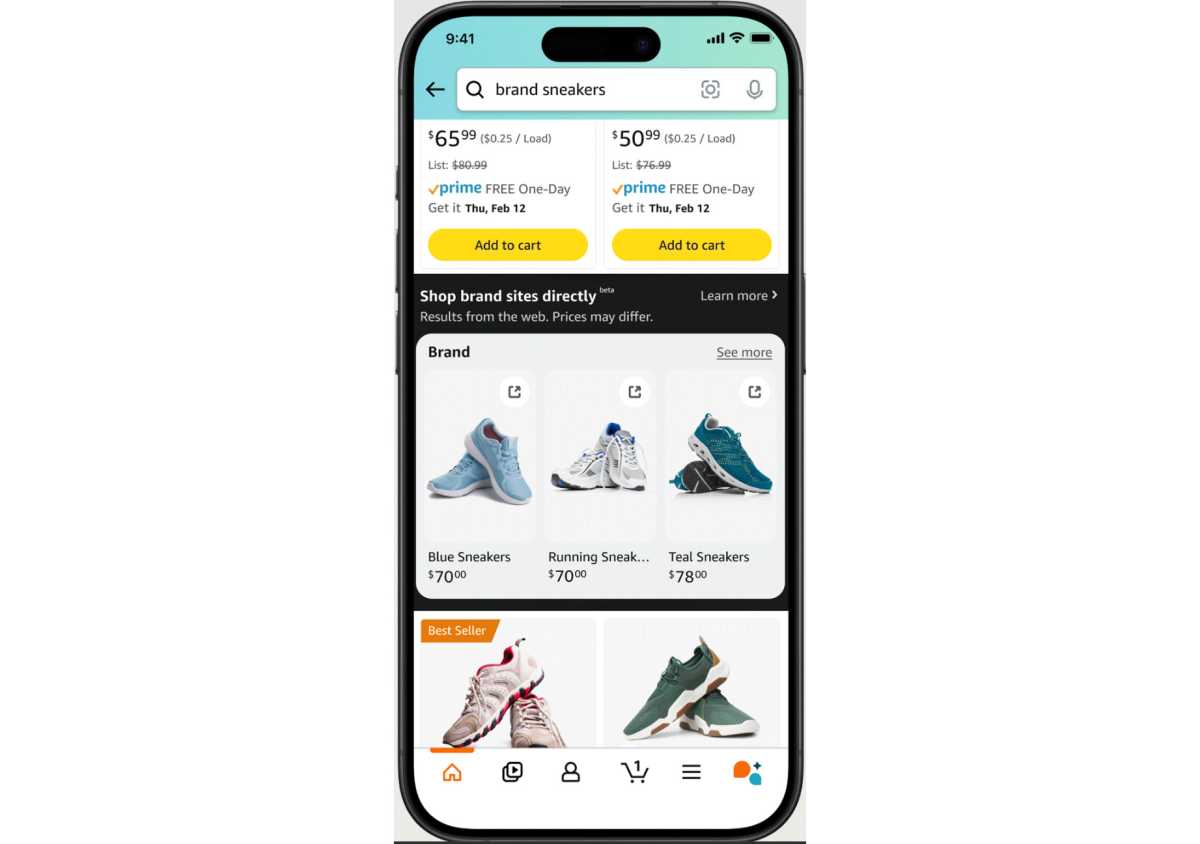 amazon shop brand sites directly