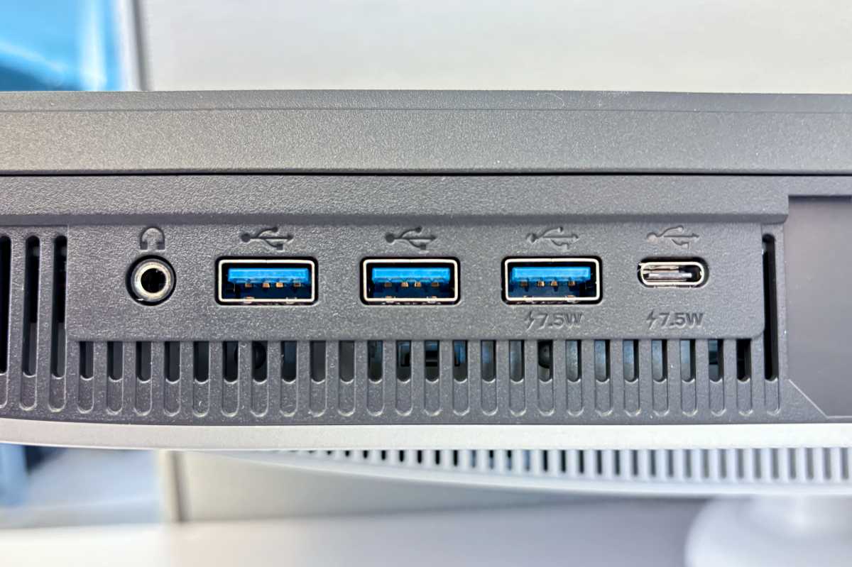 BenQ PD2730S underside ports